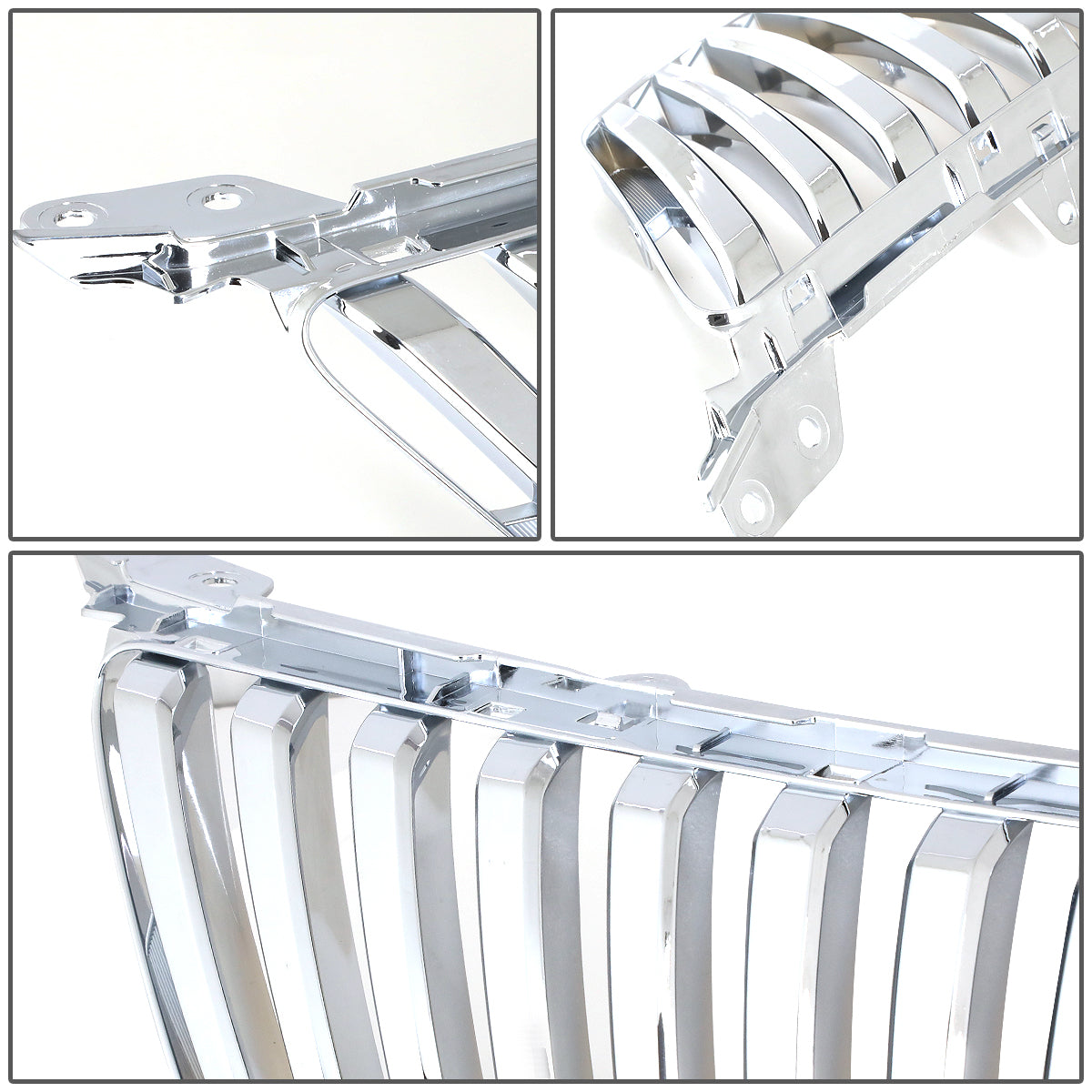 PARRILLA GRILLE - 06-08 LEXUS IS250 , IS350 - VERTICAL FENCE STYLE - ABS - CHROME