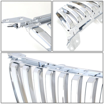 PARRILLA GRILLE - 06-08 LEXUS IS250 , IS350 - VERTICAL FENCE STYLE - ABS - CHROME