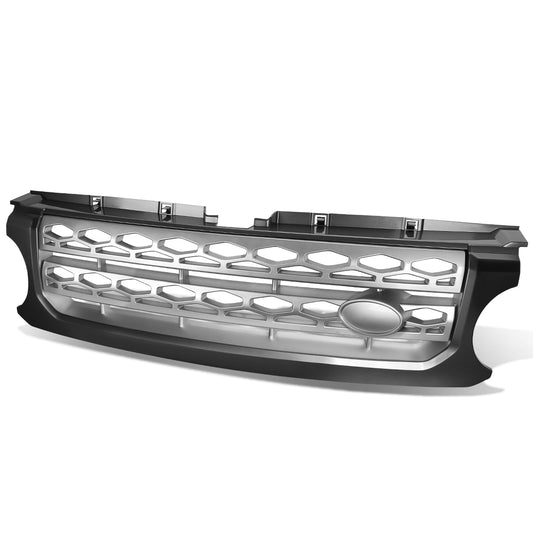 PARRILLA GRILLE - 10-16 LAND ROVER LR4 - DIAMOND MESH STYLE - FRONT UPPER - ABS - GRAY / SILVER