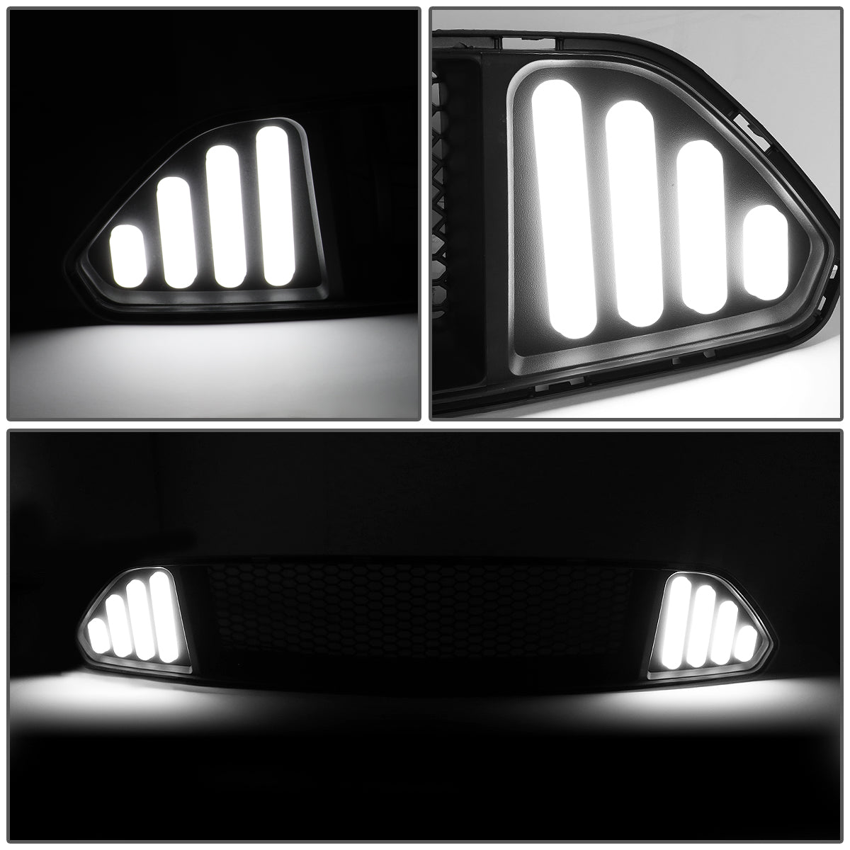 PARRILLA GRILLE - 15-17 FORD MUSTANG - BADGELESS HONEYCOMB MESH - BLACK