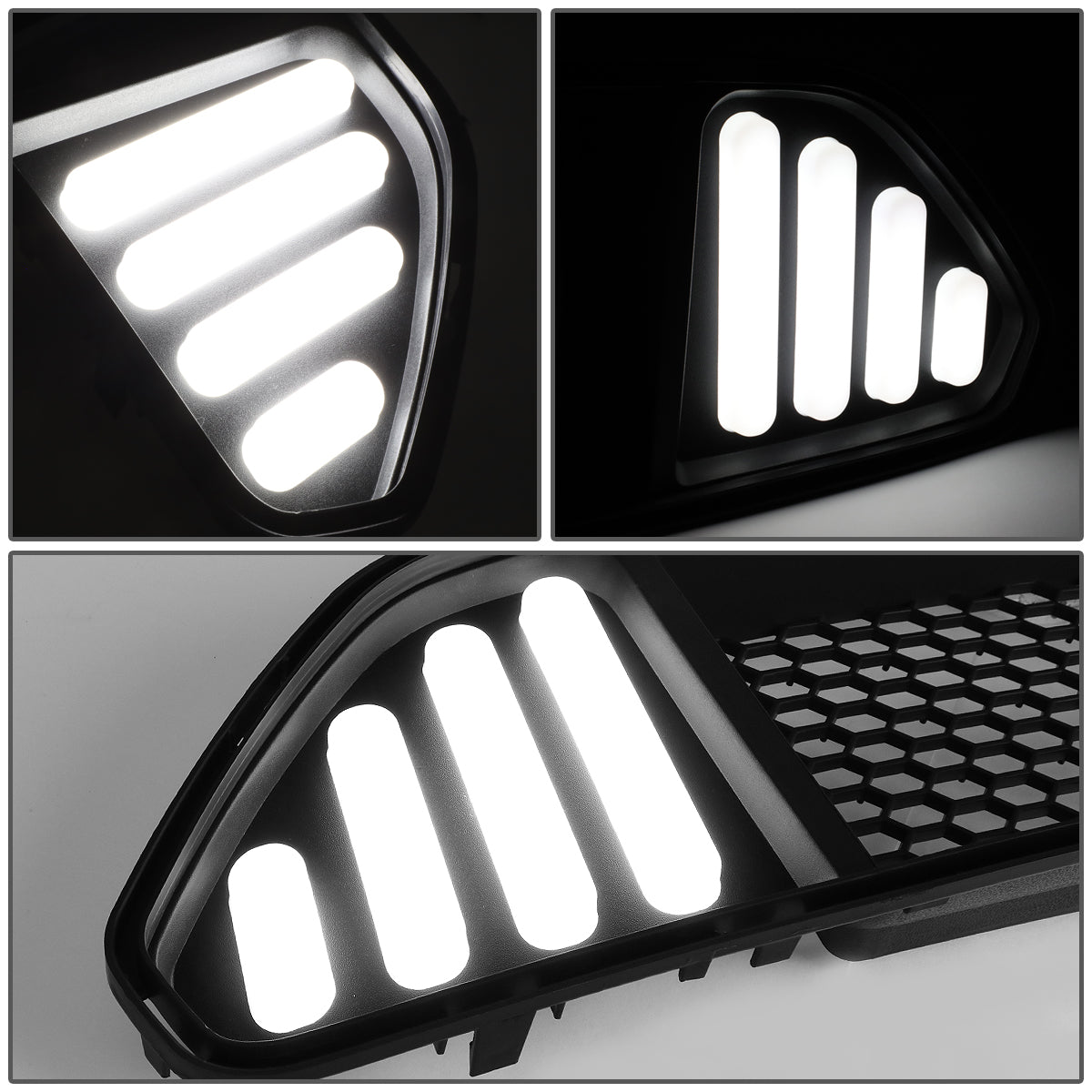 PARRILLA GRILLE - 15-17 FORD MUSTANG - BADGELESS HONEYCOMB MESH - BLACK