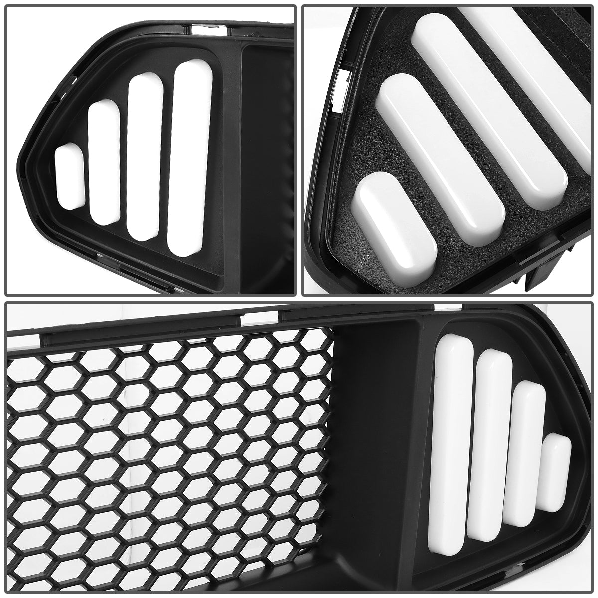 PARRILLA GRILLE - 15-17 FORD MUSTANG - BADGELESS HONEYCOMB MESH - BLACK