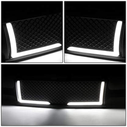 PARRILLA GRILLE - 99-02 CHEVY SILVERADO 1500, 2500 / 00-06 CHEVY SUBURBAN 1500, SUBURBAN 2500, TAHOE - HONEYCOMB MESH - W/ LED DRL LIGHT - LED'S REQUIRE WIRING INTO EXISTING LIGHTING - BLACK