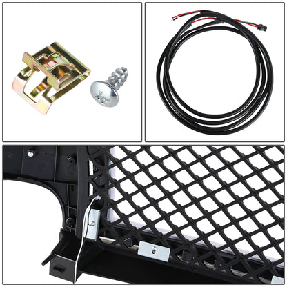 PARRILLA GRILLE - 99-02 CHEVY SILVERADO 1500, 2500 / 00-06 CHEVY SUBURBAN 1500, SUBURBAN 2500, TAHOE - HONEYCOMB MESH - W/ LED DRL LIGHT - LED'S REQUIRE WIRING INTO EXISTING LIGHTING - BLACK