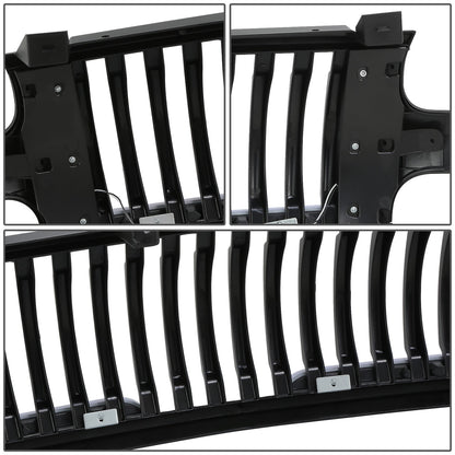 PARRILLA GRILLE - 99-02 CHEVY SILVERADO 1500, 2500 / 00-06 CHEVY SUBURBAN 1500, SUBURBAN 2500, TAHOE - VERTICAL FENCE STYLE - W/ LED DRL LIGHT - LED'S REQUIRE WIRING INTO EXISTING LIGHTING - MATTE BLACK