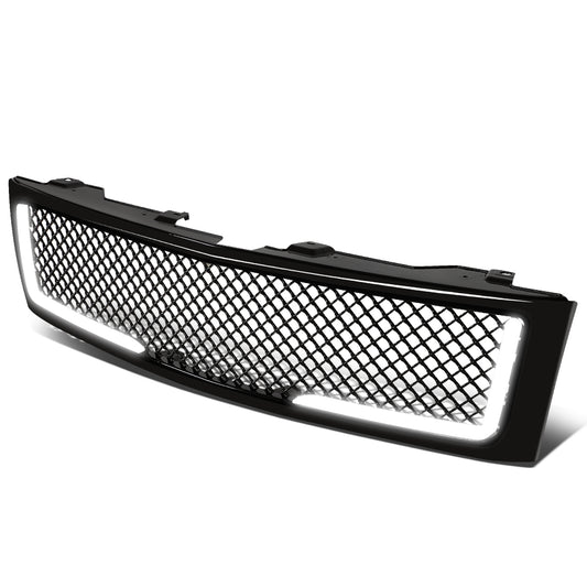 PARRILLA GRILLE - 07-13 CHEVY SILVERADO 1500 - DIAMOND MESH STYLE - W/ LED DRL LIGHT - BLACK