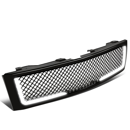 PARRILLA GRILLE - 07-13 CHEVY SILVERADO 1500 - DIAMOND MESH STYLE - W/ LED DRL LIGHT - BLACK