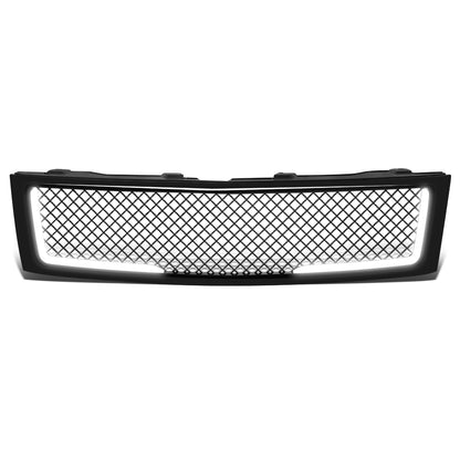 PARRILLA GRILLE - 07-13 CHEVY SILVERADO 1500 - DIAMOND MESH STYLE - W/ LED DRL LIGHT - BLACK