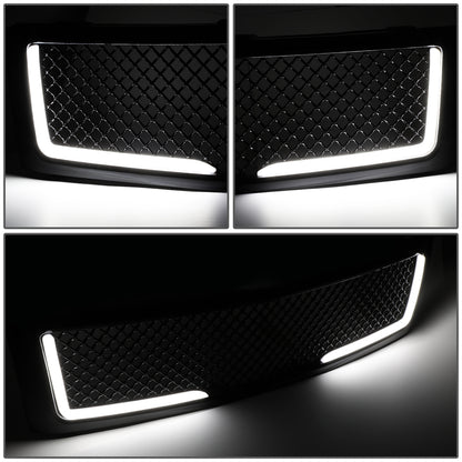 PARRILLA GRILLE - 07-13 CHEVY SILVERADO 1500 - DIAMOND MESH STYLE - W/ LED DRL LIGHT - BLACK