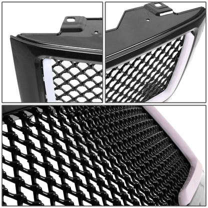 PARRILLA GRILLE - 07-13 CHEVY SILVERADO 1500 - DIAMOND MESH STYLE - W/ LED DRL LIGHT - BLACK