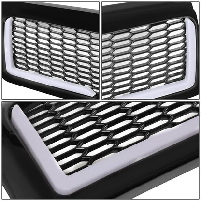 PARRILLA GRILLE - 94-01 DODGE RAM 1500 / 94-02 DODGE RAM 2500, 3500 - HONEYCOMB MESH - W/ LED DRL LIGHT - LED'S REQUIRE WIRING INTO EXISTING LIGHTING - BLACK
