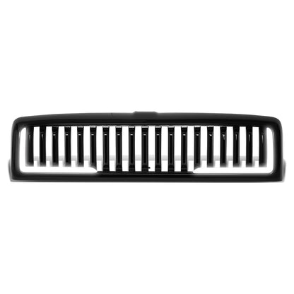 PARRILLA GRILLE - 94-01 DODGE RAM 1500 / 94-02 DODGE RAM 2500, 3500 - VERTICAL FENCE STYLE - W/ LED DRL LIGHT - LED'S REQUIRE WIRING INTO EXISTING LIGHTING - BLACK
