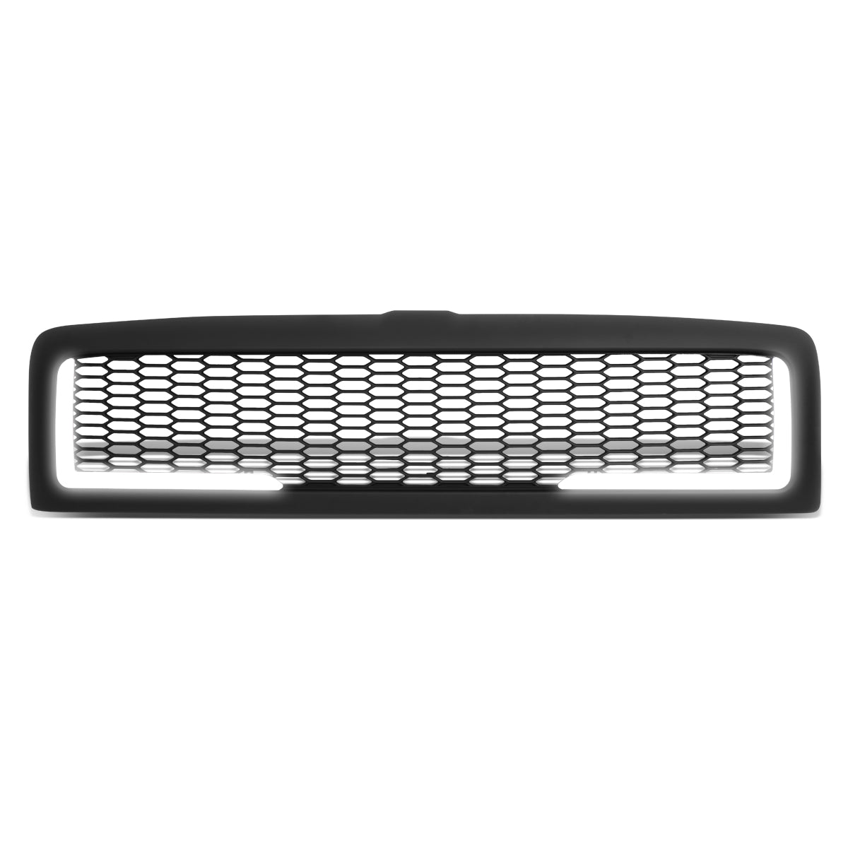 PARRILLA GRILLE - 94-01 DODGE RAM 1500 / 94-02 DODGE RAM 2500, 3500 - HONEYCOMB MESH - W/ LED DRL LIGHT - LED'S REQUIRE WIRING INTO EXISTING LIGHTING - MATTE BLACK