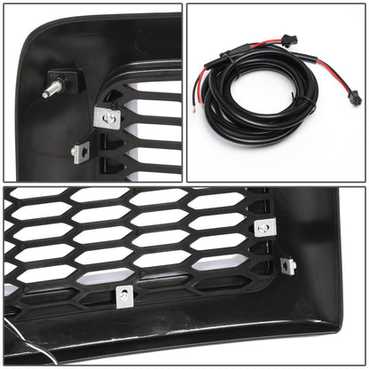 PARRILLA GRILLE - 94-01 DODGE RAM 1500 / 94-02 DODGE RAM 2500, 3500 - HONEYCOMB MESH - W/ LED DRL LIGHT - LED'S REQUIRE WIRING INTO EXISTING LIGHTING - MATTE BLACK