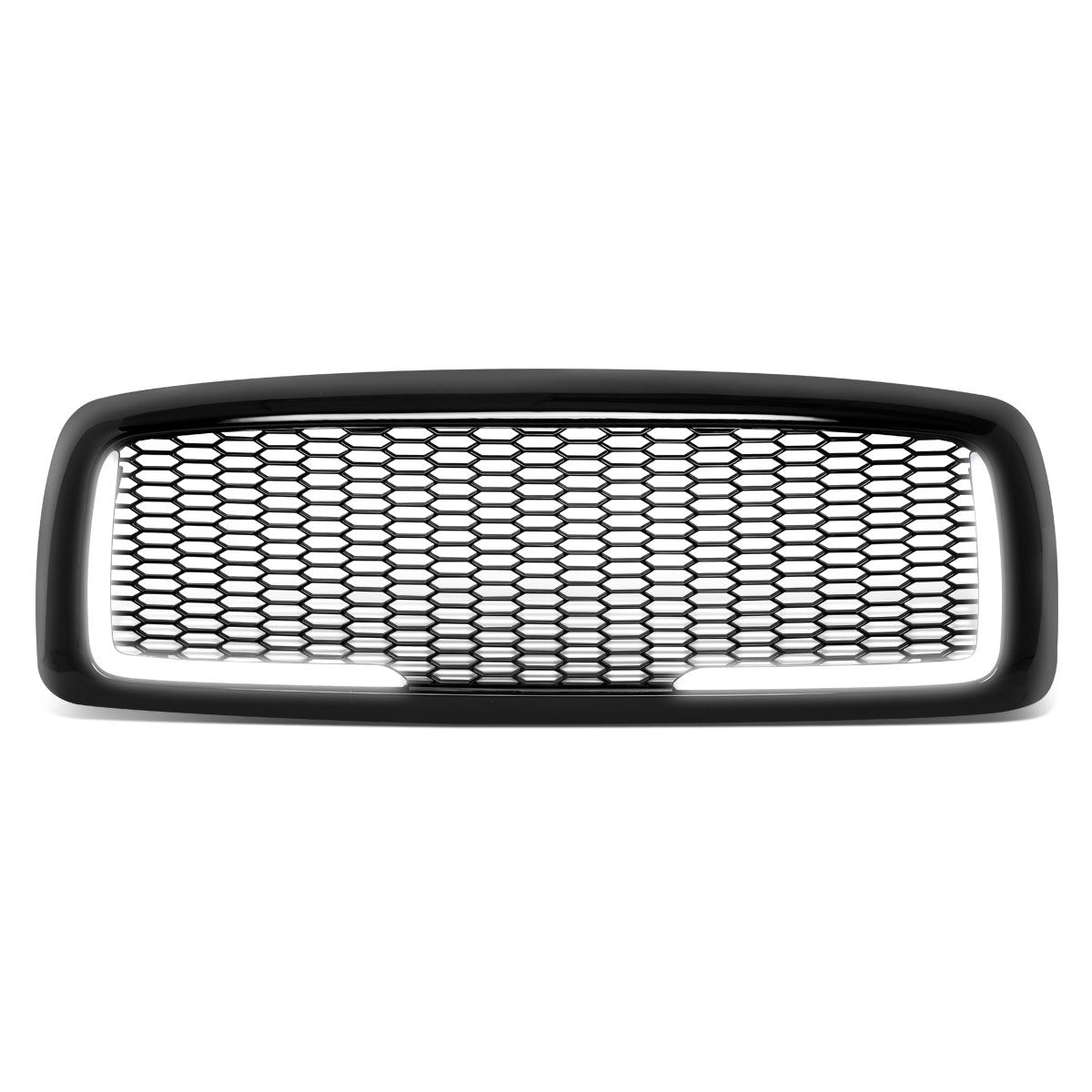 PARRILLA GRILLE - 02-05 DODGE RAM 1500 / 03-05 DODGE RAM 2500, 3500 - HONEYCOMB MESH - W/ LED DRL LIGHT - LED'S REQUIRE WIRING INTO EXISTING LIGHTING - BLACK