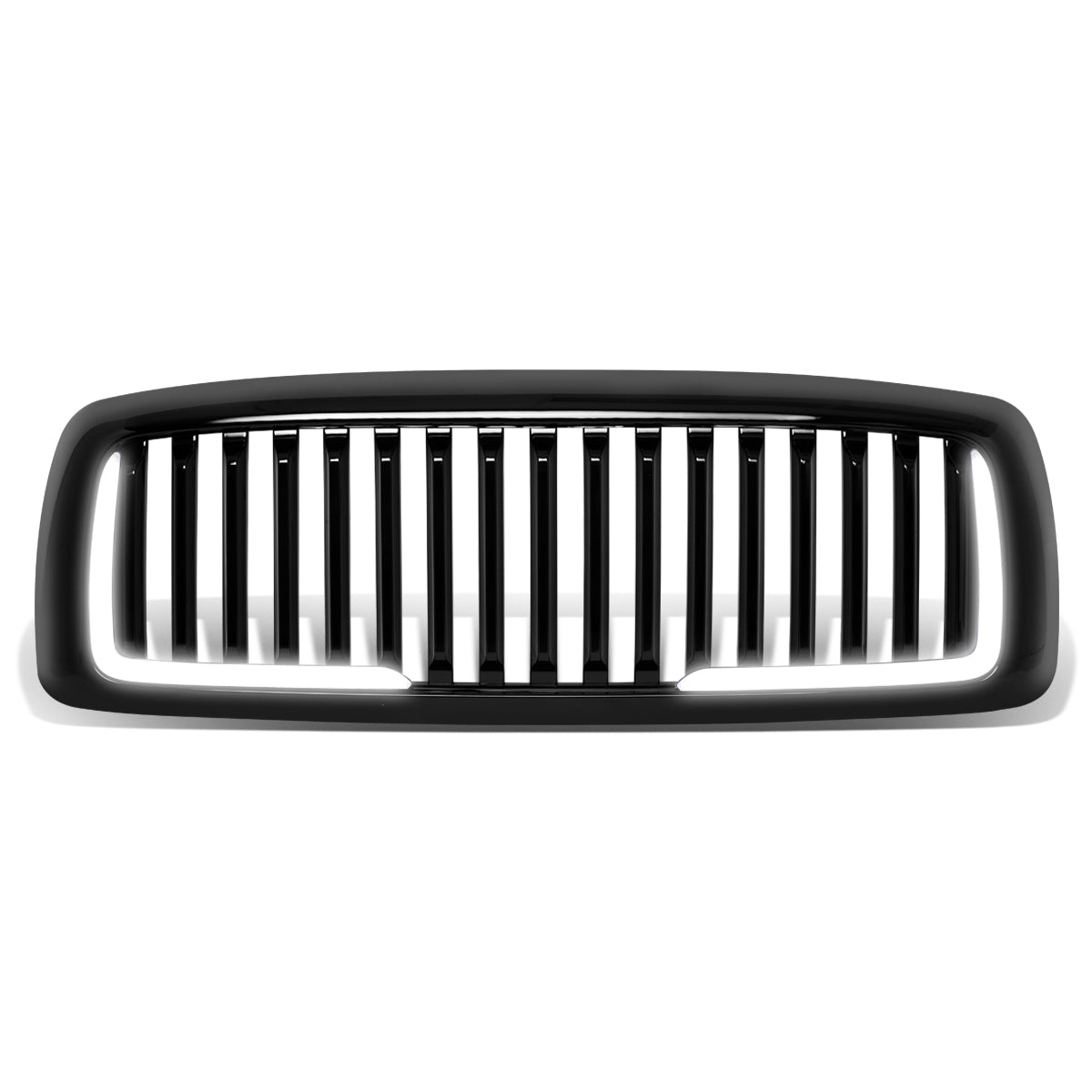 PARRILLA GRILLE - 02-05 DODGE RAM 1500 / 03-05 DODGE RAM 2500, 3500 - VERTICAL FENCE STYLE - W/ LED DRL LIGHT - LED'S REQUIRE WIRING INTO EXISTING LIGHTING - BLACK
