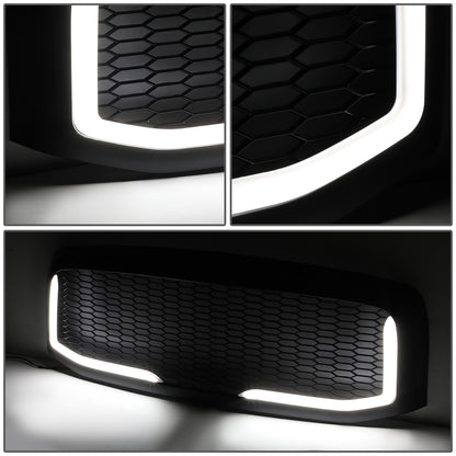 PARRILLA GRILLE - 06-08 DODGE RAM 1500 / 06-09 DODGE RAM 2500, 3500 - HONEYCOMB MESH - W/ LED DRL LIGHT - LED'S REQUIRE WIRING INTO EXISTING LIGHTING - BLACK