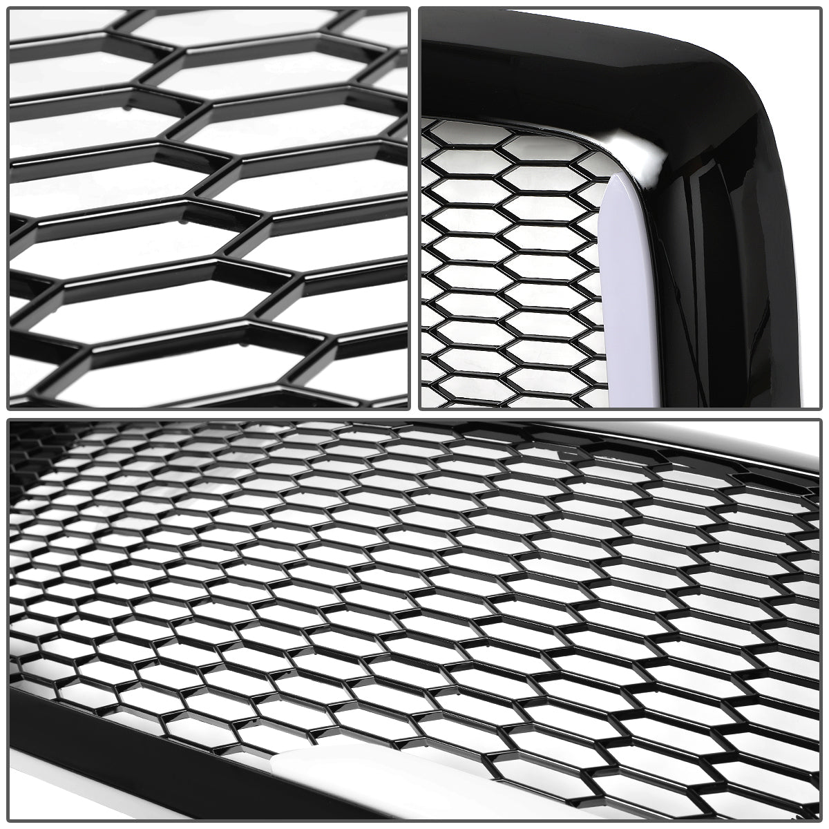 PARRILLA GRILLE - 06-08 DODGE RAM 1500 / 06-09 DODGE RAM 2500, 3500 - HONEYCOMB MESH - W/ LED DRL LIGHT - LED'S REQUIRE WIRING INTO EXISTING LIGHTING - BLACK