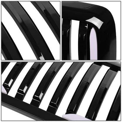 PARRILLA GRILLE - 06-08 DODGE RAM 1500 / 06-09 DODGE RAM 2500, 3500 - VERTICAL FENCE STYLE - W/ LED DRL LIGHT - LED'S REQUIRE WIRING INTO EXISTING LIGHTING - BLACK