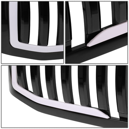 PARRILLA GRILLE - 06-08 DODGE RAM 1500 / 06-09 DODGE RAM 2500, 3500 - VERTICAL FENCE STYLE - W/ LED DRL LIGHT - LED'S REQUIRE WIRING INTO EXISTING LIGHTING - BLACK