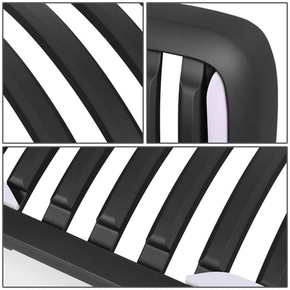 PARRILLA GRILLE - 06-08 DODGE RAM 1500 / 06-09 DODGE RAM 2500, 3500 - VERTICAL FENCE STYLE - W/ LED DRL LIGHT - LED'S REQUIRE WIRING INTO EXISTING LIGHTING - MATTE BLACK