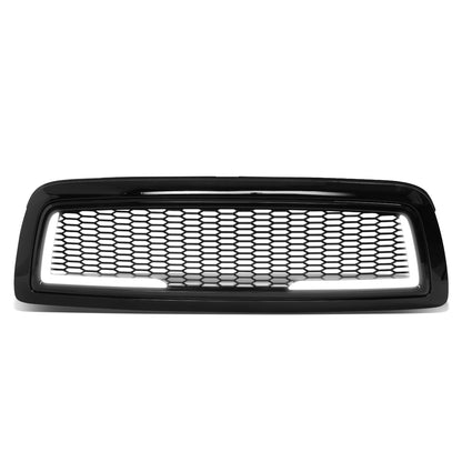 PARRILLA GRILLE - 09-12 DODGE RAM 1500 - HONEYCOMB MESH - W/ LED DRL LIGHT - LED'S REQUIRE WIRING INTO EXISTING LIGHTING - BLACK