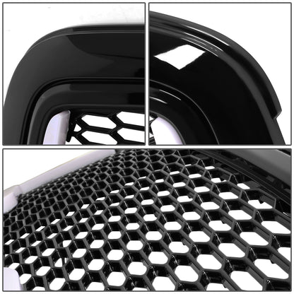 PARRILLA GRILLE - 09-12 DODGE RAM 1500 - HONEYCOMB MESH - W/ LED DRL LIGHT - LED'S REQUIRE WIRING INTO EXISTING LIGHTING - BLACK