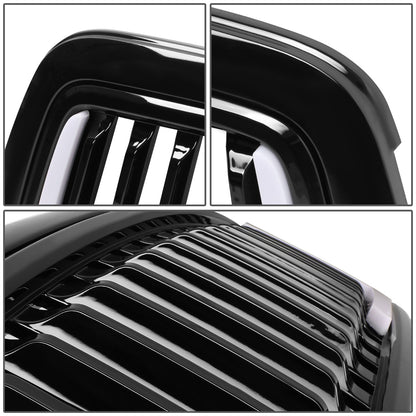PARRILLA GRILLE - 09-12 DODGE RAM 1500 - VERTICAL FENCE STYLE - W/ LED DRL LIGHT - LED'S REQUIRE WIRING INTO EXISTING LIGHTING - BLACK