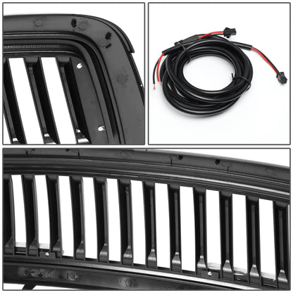 PARRILLA GRILLE - 09-12 DODGE RAM 1500 - VERTICAL FENCE STYLE - W/ LED DRL LIGHT - LED'S REQUIRE WIRING INTO EXISTING LIGHTING - BLACK