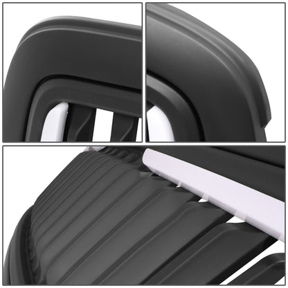 PARRILLA GRILLE - 09-12 DODGE RAM 1500 - VERTICAL FENCE STYLE - W/ LED DRL LIGHT - LED'S REQUIRE WIRING INTO EXISTING LIGHTING - MATTE BLACK
