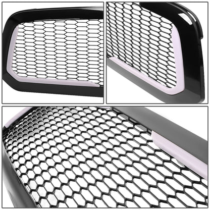 PARRILLA GRILLE - 13-18 DODGE RAM 1500 / 2018 DODGE RAM 1500 CLASSIC - DOES NOT FIT REBEL MODEL - HONEYCOMB MESH - W/ LED DRL LIGHT - LED'S REQUIRE WIRING INTO EXISTING LIGHTING - BLACK