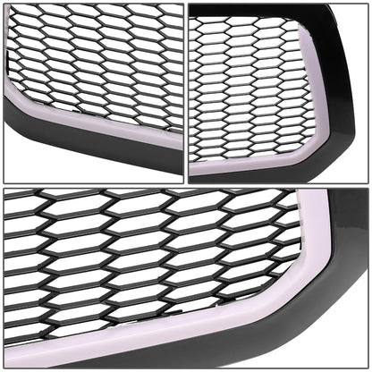 PARRILLA GRILLE - 13-18 DODGE RAM 1500 / 2018 DODGE RAM 1500 CLASSIC - DOES NOT FIT REBEL MODEL - HONEYCOMB MESH - W/ LED DRL LIGHT - LED'S REQUIRE WIRING INTO EXISTING LIGHTING - BLACK