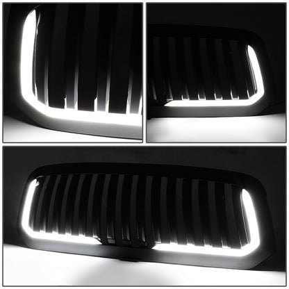 PARRILLA GRILLE - 13-18 DODGE RAM 1500 / 2018 DODGE RAM 1500 CLASSIC - DOES NOT FIT REBEL MODEL - VERTICAL FENCE STYLE - W/ LED DRL LIGHT - LED'S REQUIRE WIRING INTO EXISTING LIGHTING - BLACK