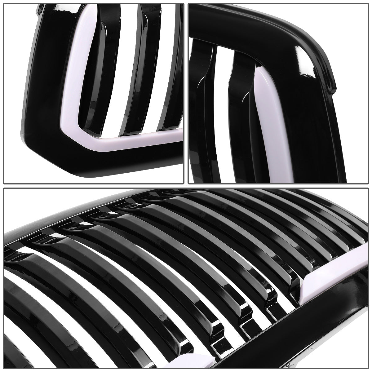 PARRILLA GRILLE - 13-18 DODGE RAM 1500 / 2018 DODGE RAM 1500 CLASSIC - DOES NOT FIT REBEL MODEL - VERTICAL FENCE STYLE - W/ LED DRL LIGHT - LED'S REQUIRE WIRING INTO EXISTING LIGHTING - BLACK