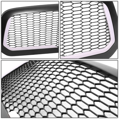 PARRILLA GRILLE - 13-18 DODGE RAM 1500 / 2018 DODGE RAM 1500 CLASSIC - DOES NOT FIT REBEL MODEL - HONEYCOMB MESH - W/ LED DRL LIGHT - LED'S REQUIRE WIRING INTO EXISTING LIGHTING - MATTE BLACK