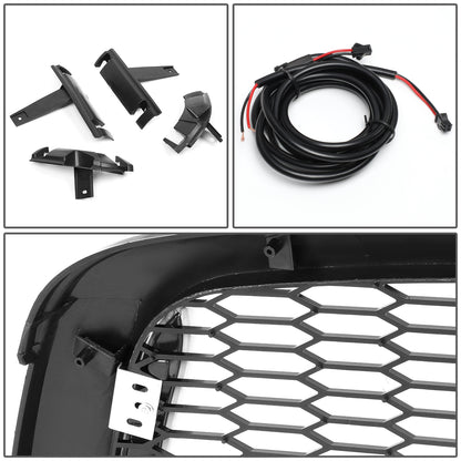 PARRILLA GRILLE - 13-18 DODGE RAM 1500 / 2018 DODGE RAM 1500 CLASSIC - DOES NOT FIT REBEL MODEL - HONEYCOMB MESH - W/ LED DRL LIGHT - LED'S REQUIRE WIRING INTO EXISTING LIGHTING - MATTE BLACK