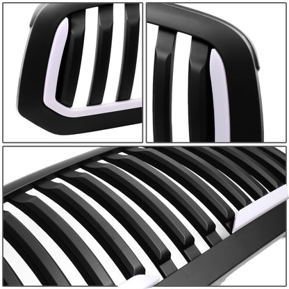 PARRILLA GRILLE - 13-18 DODGE RAM 1500 / 2018 DODGE RAM 1500 CLASSIC - DOES NOT FIT REBEL MODEL - VERTICAL FENCE STYLE - W/ LED DRL LIGHT - LED'S REQUIRE WIRING INTO EXISTING LIGHTING - MATTE BLACK