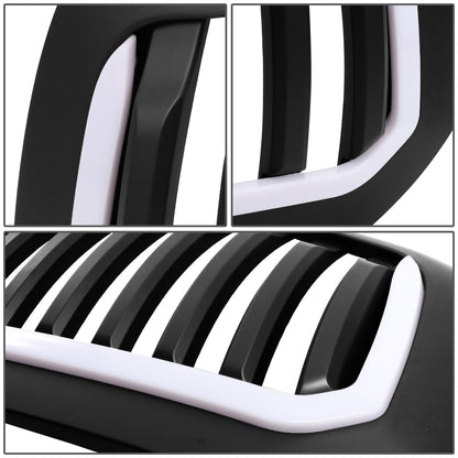 PARRILLA GRILLE - 13-18 DODGE RAM 1500 / 2018 DODGE RAM 1500 CLASSIC - DOES NOT FIT REBEL MODEL - VERTICAL FENCE STYLE - W/ LED DRL LIGHT - LED'S REQUIRE WIRING INTO EXISTING LIGHTING - MATTE BLACK