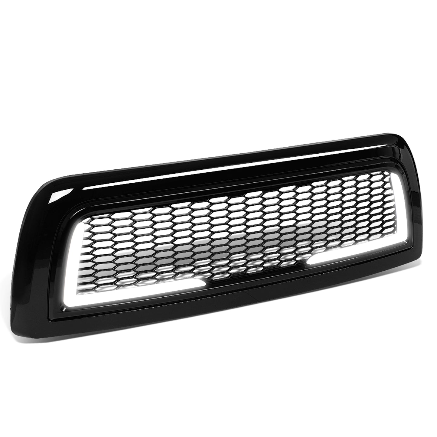 PARRILLA GRILLE - 10-18 DODGE RAM 2500, 3500 - HONEYCOMB MESH - W/ LED DRL LIGHT - LED'S REQUIRE WIRING INTO EXISTING LIGHTING - BLACK