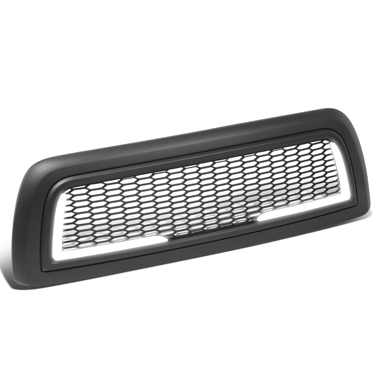 PARRILLA GRILLE - 10-18 DODGE RAM 2500, 3500 - HONEYCOMB MESH - W/ LED DRL LIGHT - LED'S REQUIRE WIRING INTO EXISTING LIGHTING - MATTE BLACK