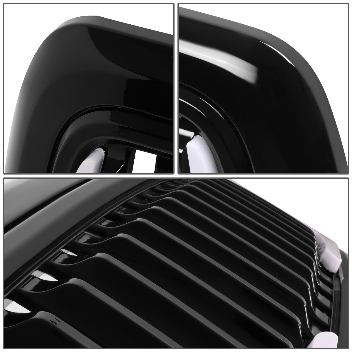 PARRILLA GRILLE - 10-18 DODGE RAM 2500, 3500 - VERTICAL FENCE STYLE - W/ LED DRL LIGHT - LED'S REQUIRE WIRING INTO EXISTING LIGHTING - BLACK