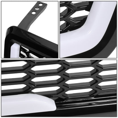 PARRILLA GRILLE - 04-08 FORD F-150 - HONEYCOMB MESH - W/ LED DRL LIGHT - LED'S REQUIRE WIRING INTO EXISTING LIGHTING - BLACK