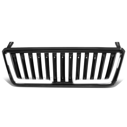 PARRILLA GRILLE - 04-08 FORD F-150 - VERTICAL FENCE STYLE - W/ LED DRL LIGHT - LED'S REQUIRE WIRING INTO EXISTING LIGHTING - BLACK