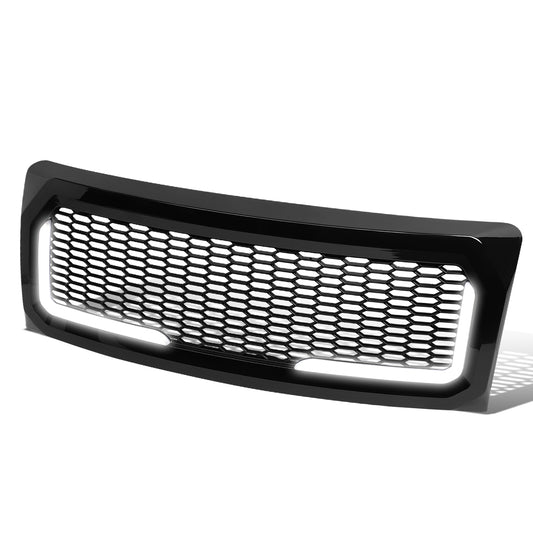 PARRILLA GRILLE - 08-10 FORD F-250, F-350, F-450, F-550 - HONEYCOMB MESH - W/ LED DRL LIGHT - LED'S REQUIRE WIRING INTO EXISTING LIGHTING - BLACK