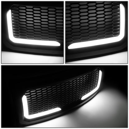 PARRILLA GRILLE - 09-14 FORD F-150 - HONEYCOMB MESH - W/ LED DRL LIGHT - LED'S REQUIRE WIRING INTO EXISTING LIGHTING - BLACK