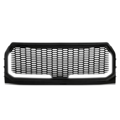 PARRILLA GRILLE - 15-17 FORD F-150 - HONEYCOMB MESH - W/ LED DRL LIGHT - LED'S REQUIRE WIRING INTO EXISTING LIGHTING - BLACK