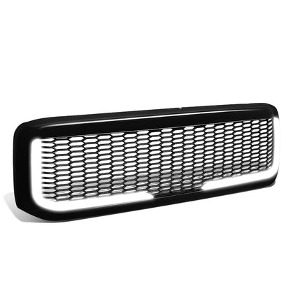 PARRILLA GRILLE - 99-04 FORD F-250, F-350, F-450, F-550 - HONEYCOMB MESH - W/ LED DRL LIGHT - LED'S REQUIRE WIRING INTO EXISTING LIGHTING - BLACK