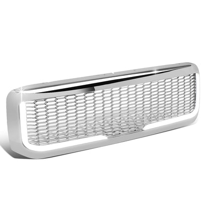 PARRILLA GRILLE - 99-04 FORD F-250, F-350, F-450, F-550 - HONEYCOMB MESH - W/ LED DRL LIGHT - LED'S REQUIRE WIRING INTO EXISTING LIGHTING - CHROME
