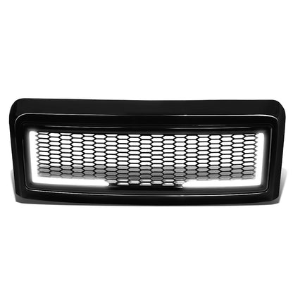 PARRILLA GRILLE - 08-10 FORD F-250, F-350, F-450, F-550 - HONEYCOMB MESH - W/ LED DRL LIGHT - LED'S REQUIRE WIRING INTO EXISTING LIGHTING - BLACK