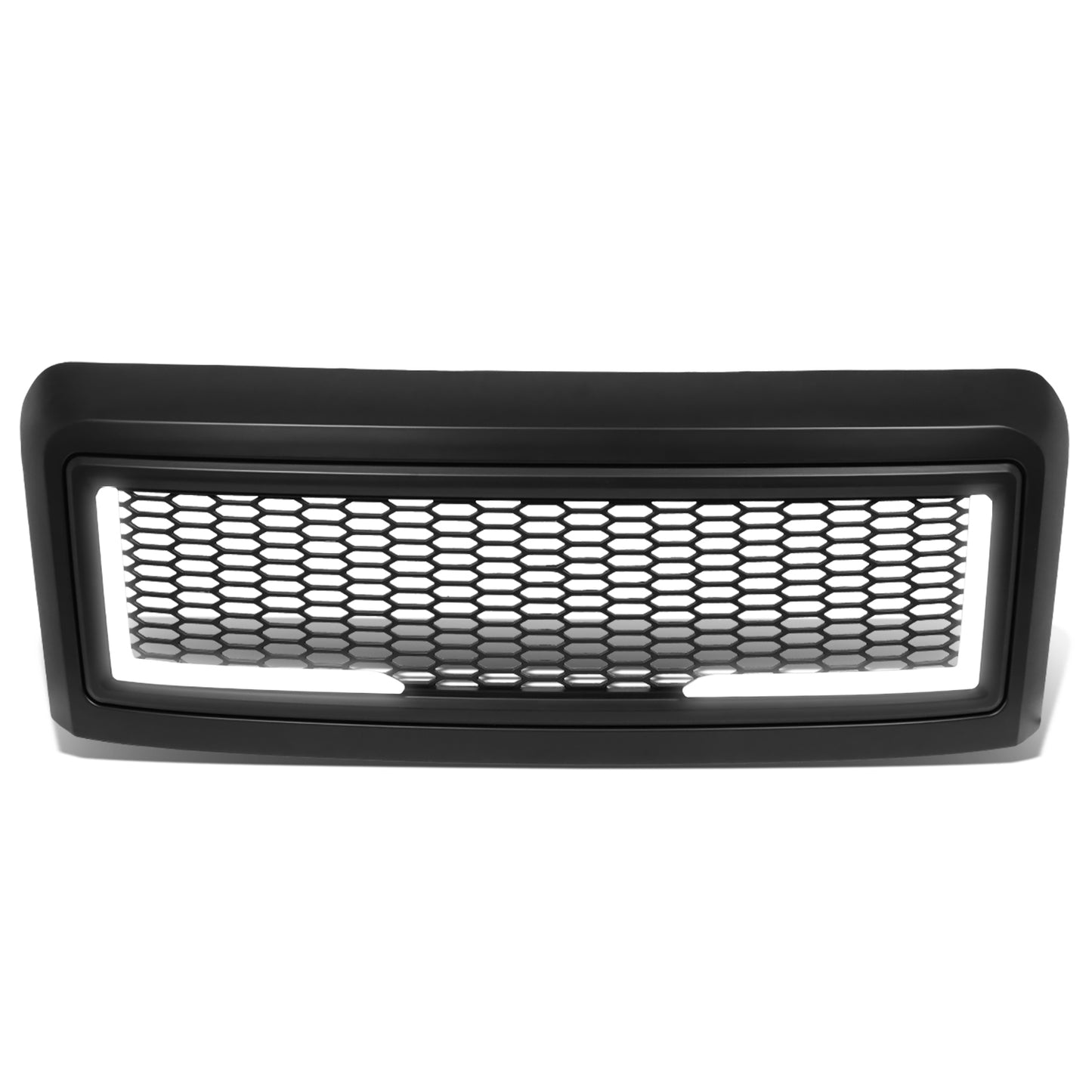 PARRILLA GRILLE - 08-10 FORD F-250, F-350, F-450, F-550 - HONEYCOMB MESH - W/ LED DRL LIGHT - LED'S REQUIRE WIRING INTO EXISTING LIGHTING - MATTE BLACK